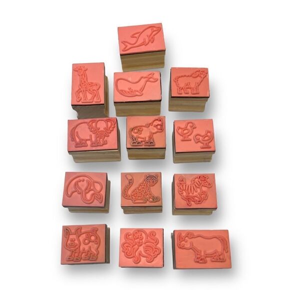 Animal  Rubber Stamps 13 Lot - Picture 3 of 6